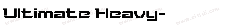 Ultimate Heavy字体转换